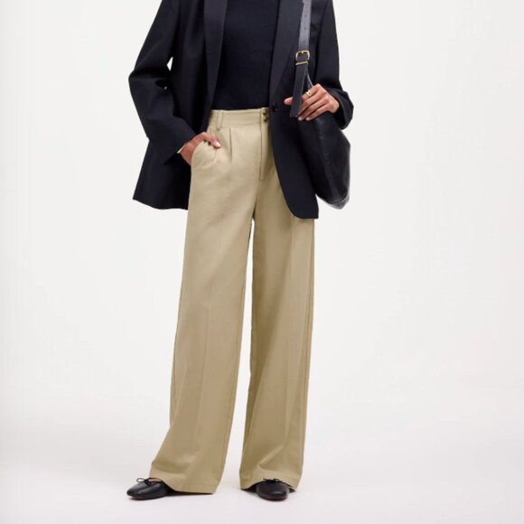 NWT Madewell The Harlow Wide-Leg Pant in Drapey Twill | Size 4 - Picture 2 of 11